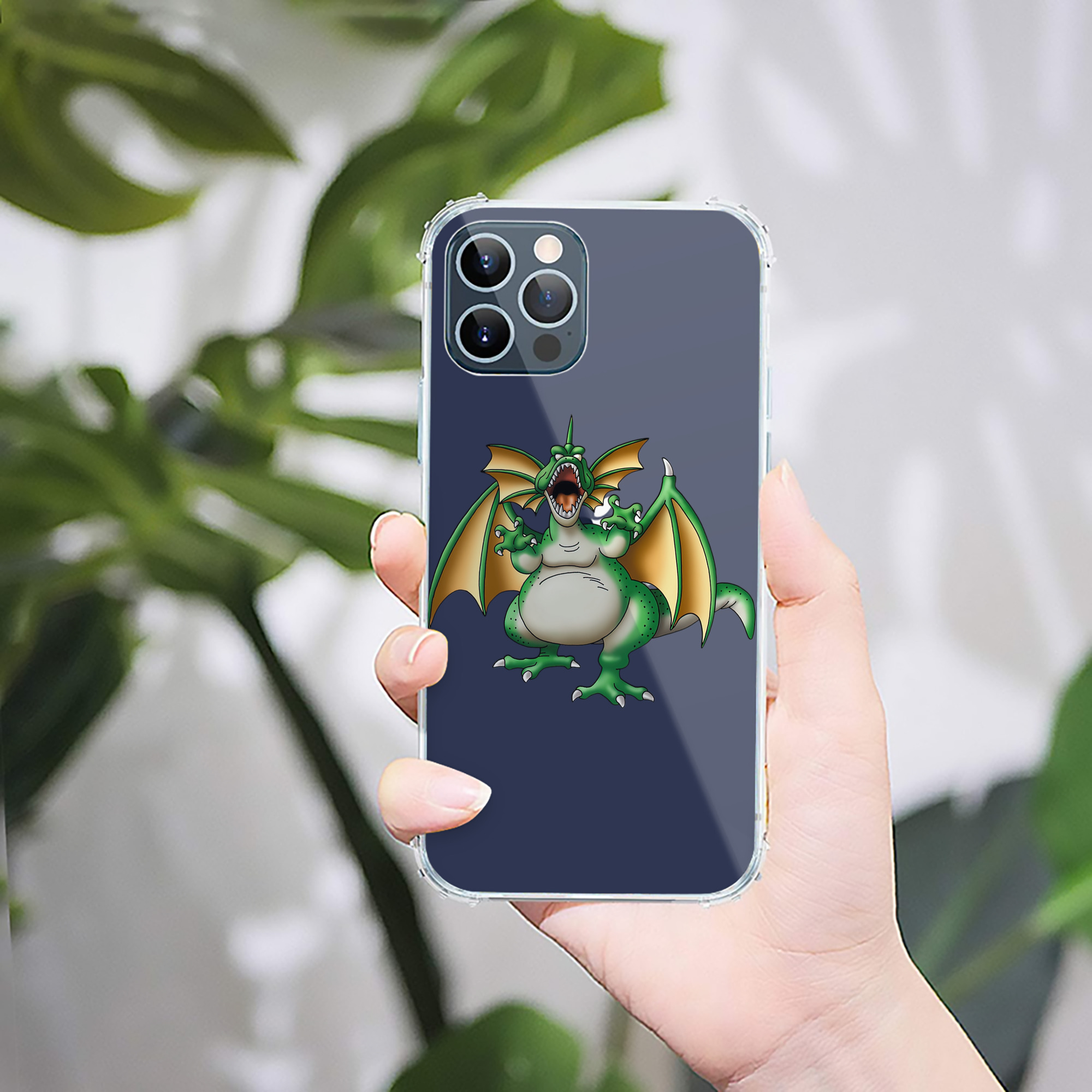 （画像用） ドラゴンクエスト Doragon Kuesuto Dragon Quest 【iPhone 12シリーズ対応】透明スマホケース（クリアソフトケース）